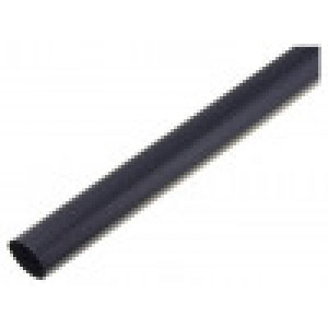 Heat shrink sleeve glueless 2: 1 3.2mm black polyolefine reel
