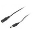 Kabel 2x0,5mm2 DC 5,5/2,1 zástrčka,DC 5,5/2,1 zásuvka přímý