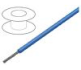 Vodič HookUp Wire PVC licna Cu 18AWG modrá PVC 150V 30,5m