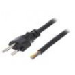 Kabel 3x1mm2 vodiče,vidlice SEV-1011 (J) PVC 1,8m černá 10A