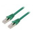 Patch cord ETHERLINE® Cat.6a,S/FTP 6a lanko Cu LSZH zelená