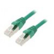 Patch cord ETHERLINE® Cat.6a,S/FTP 6a lanko Cu LSZH zelená