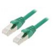 Patch cord ETHERLINE® Cat.6a,S/FTP 6a lanko Cu LSZH zelená