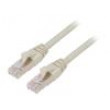 Patch cord ETHERLINE® Cat.6a,S/FTP 6a lanko Cu LSZH šedá 1m