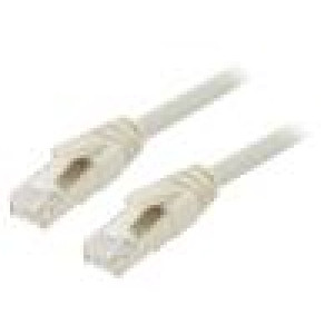 Patch cord ETHERLINE® Cat.6a,S/FTP 6a lanko Cu LSZH šedá 2m