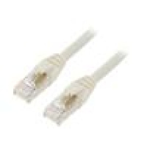 Patch cord ETHERLINE® Cat.6a,S/FTP 6a lanko Cu LSZH šedá 5m