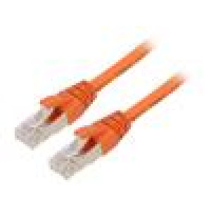 Patch cord ETHERLINE® Cat.6a,S/FTP 6a lanko Cu LSZH oranžová