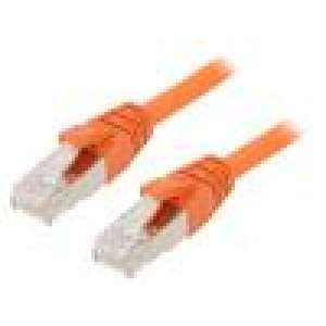 Patch cord ETHERLINE® Cat.6a,S/FTP 6a lanko Cu LSZH oranžová