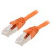 Patch cord ETHERLINE® Cat.6a,S/FTP 6a lanko Cu LSZH oranžová