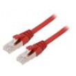 Patch cord ETHERLINE® Cat.6a,S/FTP 6a lanko Cu LSZH červená