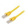 Patch cord ETHERLINE® Cat.6a,S/FTP 6a lanko Cu LSZH žlutá