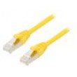 Patch cord ETHERLINE® Cat.6a,S/FTP 6a lanko Cu LSZH žlutá 5m