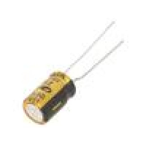 Kondenzátor: elektrolytický THT 150uF 25VDC Ø8x11,5mm ±20%