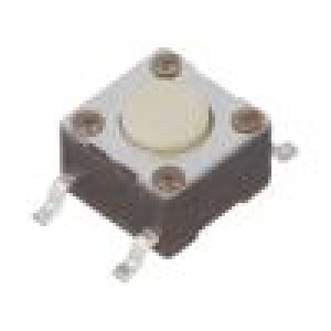 Přepínač: mikrospínač TACT pol: 2 SPST-NO 0,05A/24VDC 100mΩ
