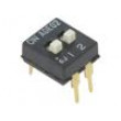 Přepínač: DIP-SWITCH pol: 2 SPST 0,1A/24VDC Podsv: není 50mΩ