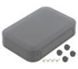Kryt: s panelem PF X: 125mm Y: 85mm Z: 25mm ABS tmavě šedá IP40