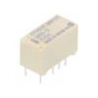 G6S-2-3DC Relé: elektromagnetické DPDT Ucívky: 3VDC 0,5A/125VAC 2A/30VDC