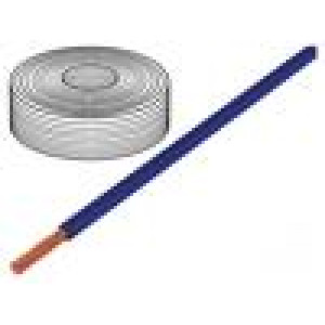 Vodič LifY licna Cu 1x10mm2 PVC modrá 450/750V -15÷80°C