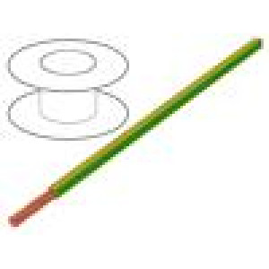 Vodič LifY licna Cu 1x16mm2 PVC žluto-zelená 450/750V