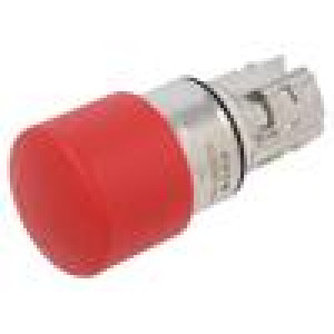 Přepínač: nouzové zastavení Stab.pol: 2 22mm červená IP66,IP67