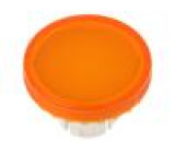 Čočka pro tlačítko 22mm 61 Barva: čirá oranžová Mat: plast
