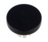 Čočka pro tlačítko 22mm 61 Barva: černá Mat: hliník Ø19,7mm