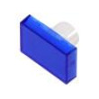 Čočka pro tlačítko 22mm 61 Barva: průhledná modrá Mat: plast