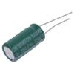 Kondenzátor: elektrolytický THT 2200uF 16VDC Ø10x20mm ±20%