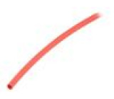 Teplem smrštitelná trubička bez lepidla 2: 1 3,2mm červená
