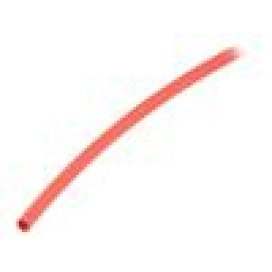 Teplem smrštitelná trubička bez lepidla 2: 1 3,2mm červená