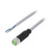 Kabel: pro snímače/automatizaci M8 PIN: 3 přímý 5m zástrčka