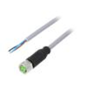 Kabel: pro snímače/automatizaci M8 PIN: 3 přímý 5m zástrčka