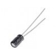 Kondenzátor: elektrolytický THT 2,2uF 50VDC Ø4x7mm ±20% 1000h