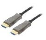 Kabel HDCP 1.4,HDCP 2.2,HDMI 2.0,optický 20m černá