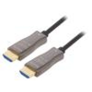 Kabel HDCP 1.4,HDCP 2.2,HDMI 2.0,optický 30m černá