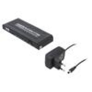 Rozbočovač HDMI 2.0 Barva: černá Vst: DC zásuvka,HDMI zásuvka