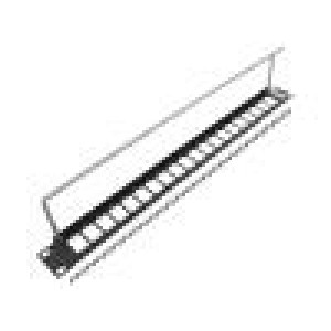 Patch panel montážní adaptér SLIM RACK přišroubováním 29mm