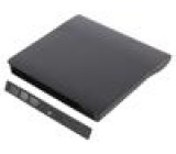 Optical Drive CD/DVD Enclosure PnP V: SATA I,USB 2.0 black