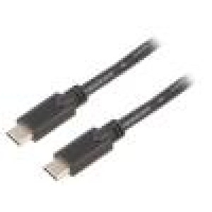 Kabel USB 3.1 USB C vidlice,z obou stran 2m černá 5Gbps 60W