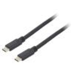 Kabel USB 3.2 z obou stran,USB C vidlice 3m černá 5Gbps 60W