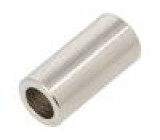 Distanční sloupek 14,5mm válcový mosaz nikl Øvnitř: 4,3mm