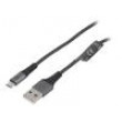 Kabel USB 2.0 USB A vidlice,USB B micro vidlice 1m 480Mbps