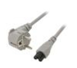 Kabel 3x0,75mm2 CEE 7/7 (E/F) úhlová vidlice,IEC C5 zásuvka