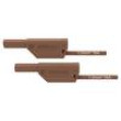 VSFK85001150-BR Měřicí šňůra 16A banánek 4mm-banánek 4mm Ujmen: 1kV Dél: 1,5m