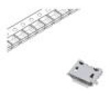 Zásuvka USB B micro ZX na PCB SMT PIN: 5 vodorovné USB 2.0