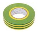 Páska: elektroizolační W: 19mm L: 20m Thk: 0,18mm žluto-zelená