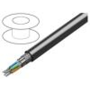 Vodič RS232,RS485 licna Cu PVC chromová 30,5m CPR: Eca 30V