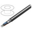 Vodič RS232 9x24AWG licna Cu PVC chromová 30m CPR: Eca 300V