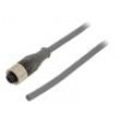 Kabel: pro snímače/automatizaci M12 PIN: 3 přímý 3m zástrčka
