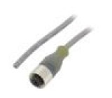 Kabel: pro snímače/automatizaci M12 PIN: 3 přímý 5m zástrčka